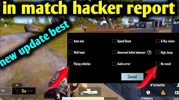 in match Report Ban Hacker BGMI Hacker Ban Hacker ko Report kaise kare pubg teammate new update