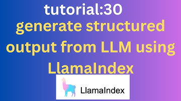 generate structured output from LLM using LlamaIndex