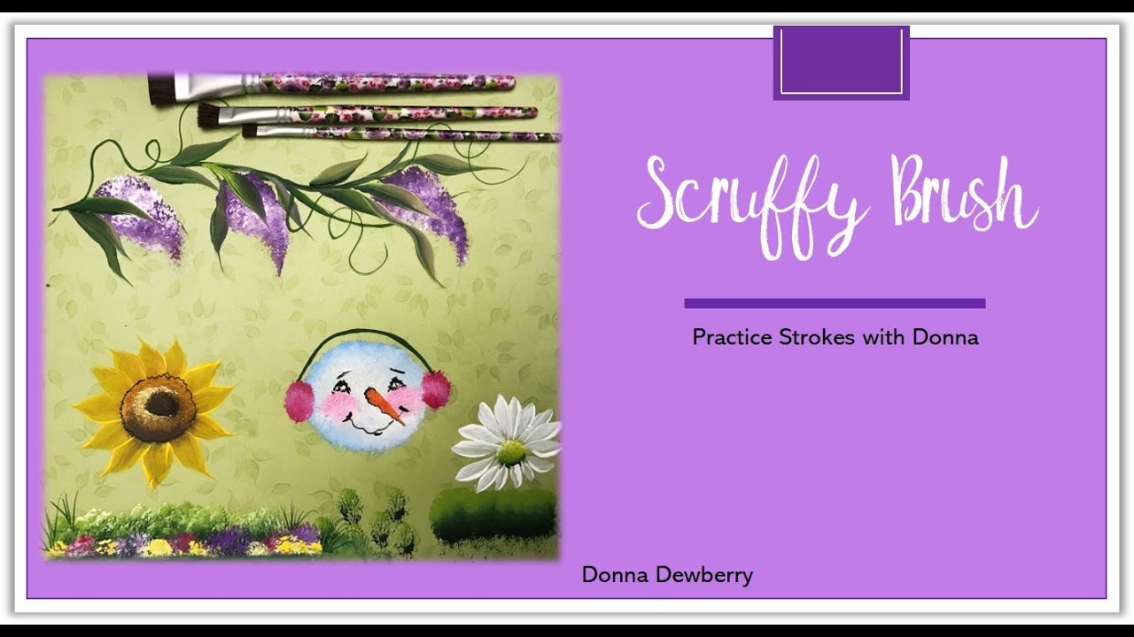 FolkArt One Stroke Practice Strokes With Donna Scruffy Brush Donna