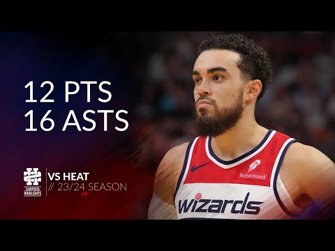 Tyus Jones 12 pts 16 asts vs Heat 23/24 season