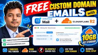Get FREE Custom Domain Email + 10GB Cloudflare R2 Storage | WebotApp Mail Tutorial
