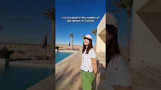 Best hotel in the desert in Tunisia #shortvideo #travelvlog #shortvideo