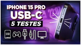 iPhone 15 Pro: 5 Testes com acessórios USB-C!