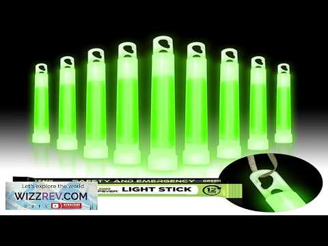 Glow Fever Emergency Safety Military Grade Glow Sticks 10pcs 6'' Ultra Bright