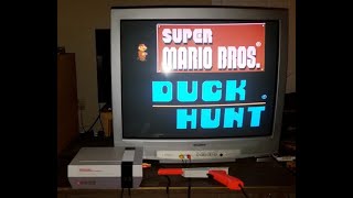 1985 NES Nintendo Duck Hunt CRT Gameplay {The Collectors