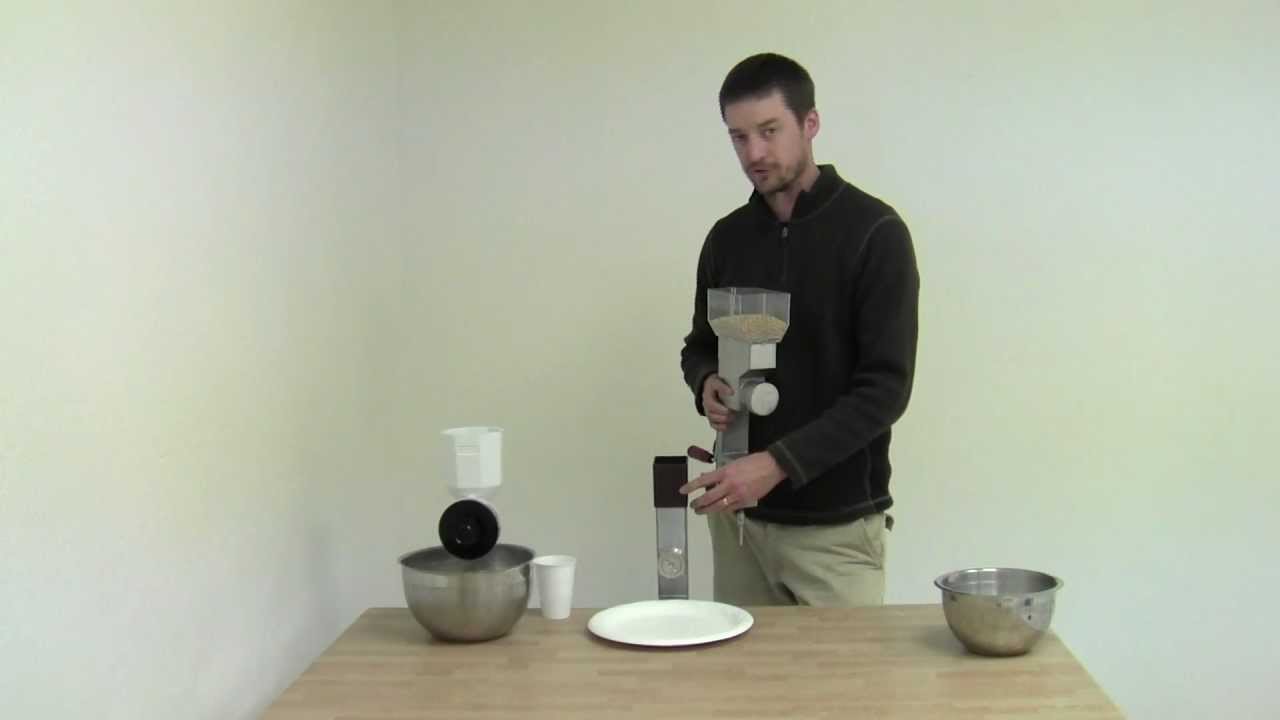 Deluxe Hand Grain Mill Wheat Grinder YouTube
