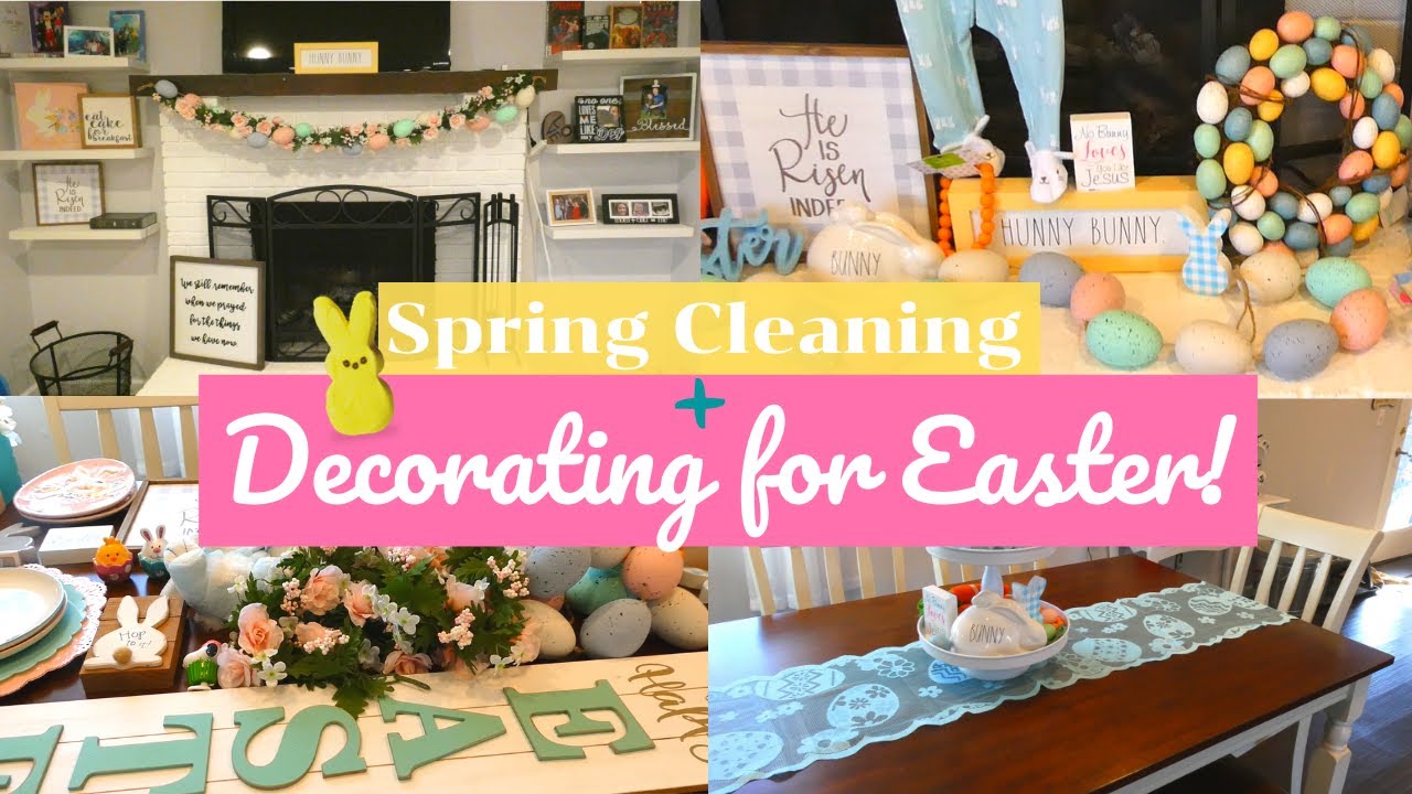 SPRING CLEANING I DECORATE FOR EASTER WITH ME I SPRING / EASTER HOME
