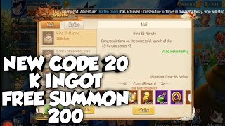 NEW GIFTCODE SERVER 5 NARUTO - KONOHA LEGEND NINJA AFK MOBILE screenshot 4