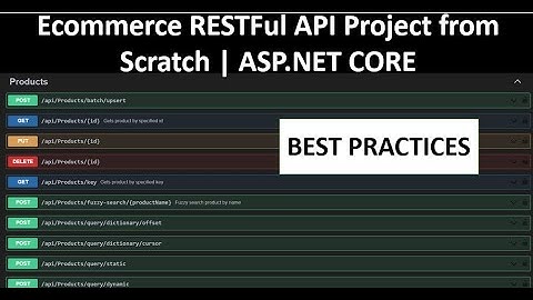 ECommerce Shopping Cart API in ASP.NET CORE PART-1