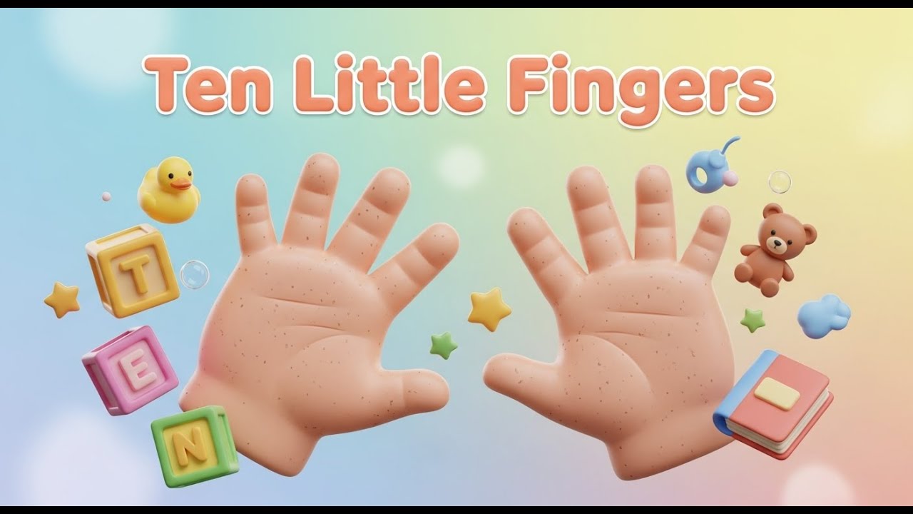 Ten Little Fingers Song ✋👶🎶 | Count, Wiggle & Play!