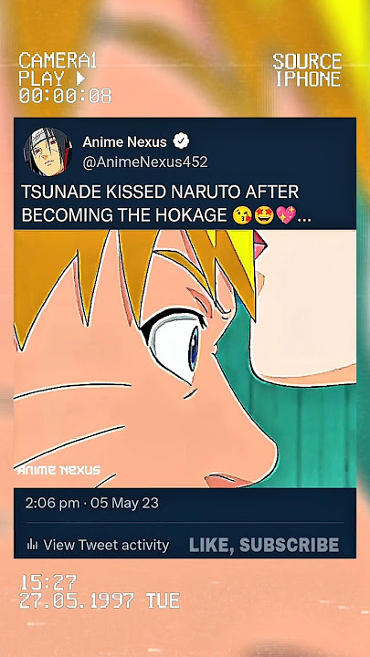 Tsunade kissed 😘 Naruto after becoming Hokage 👑