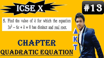 #13 | ICSE | Class X |Chapter - QUADRATIC EQUATIONS (Full Chapter) | Selina | Exercise 5B-5