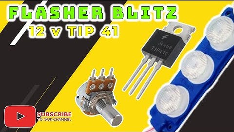 Cara membuat led kedip 12 volt menggunakan transistor