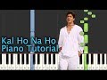 Har Ghadi Badal Piano Tutorial Notes & MIDI | Kal Ho Na Ho | Hindi Song