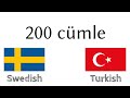 200 cümle - İsveççe - Türkçe