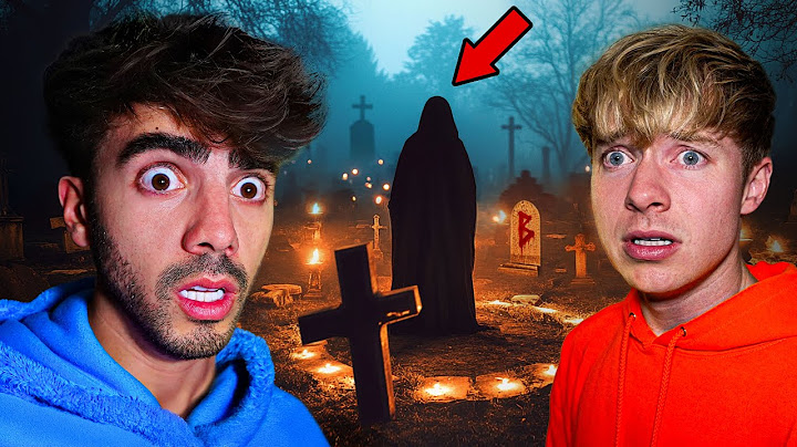 OVERNIGHT in a Haunted Cemetery (ft. Sam and Colby)