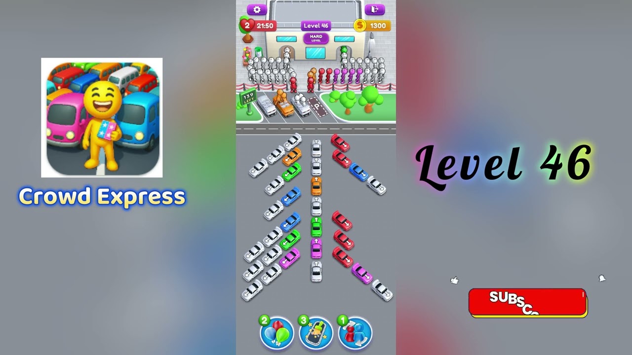 Crowd Express Level 46 Walkthrough 🚶‍♂️🧠 | Step-by-Step Guide