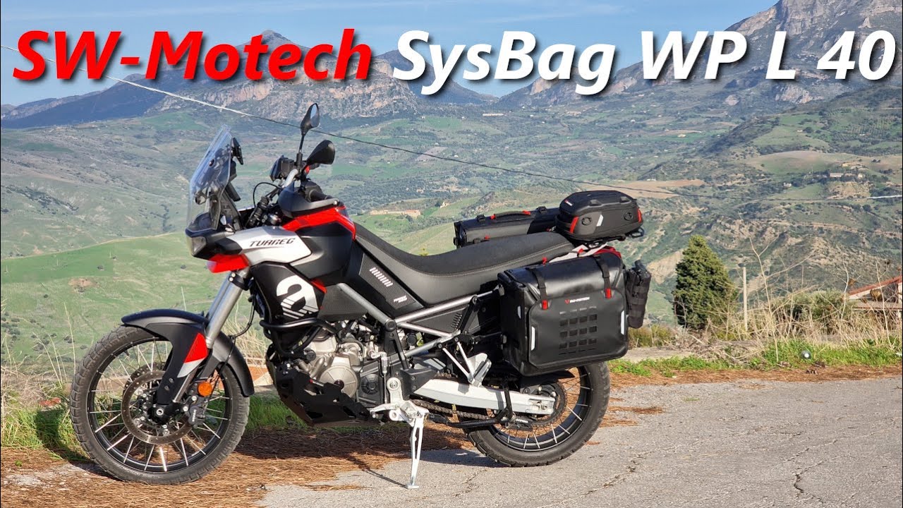 Borse posteriori SW-MOTECH SysBag WP L da 40 litri + kit telai e protezioni