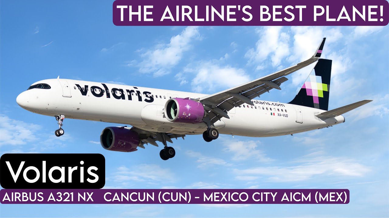 VOLARIS Airbus A321 NX | Cancun (CUN) - Mexico City AICM (MEX) | [FLIGHT REPORT] Economy Class