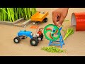 diy mini tractor chaff cutter machine science project || @topland