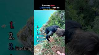 Ranking best cliff diving moments 😱#shorts