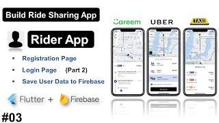 Rider App ► Register user & Save user data to firebase(Part 2)| Ride Sharing App 2021 | Urdu - Hindi screenshot 5