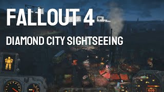Fallout 4 - Diamond City sights: night elevator ride to Mayor's Office