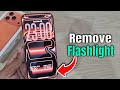 How to remove flashlight from iPhone lock screen?
