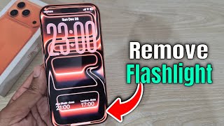 How to remove flashlight from iPhone lock screen?