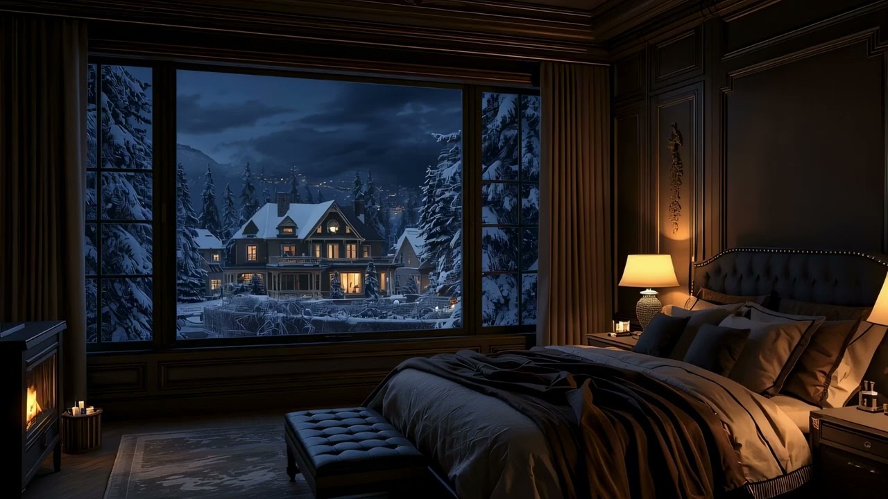 Warm Cozy Fireplace 🔥 Night Crackling Fire | 2 Hours