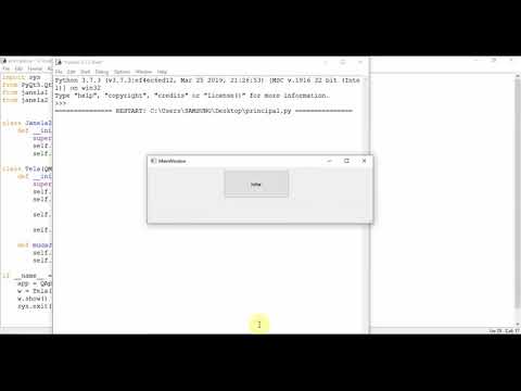 Interfaces Gráficas com PyQt5 [18] - Abertura de múltiplas janelas