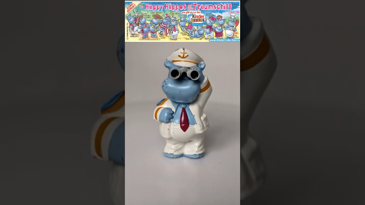 Киндер бегемотики ожили серия "Happy Hippos" 92 года