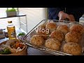 Air Fryer Grilled Rice Balls｜Heart Strawberry Sandwich｜Koji Karaage｜Bento Making Vlog 