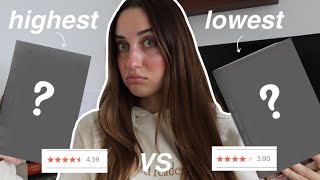 reading the Highest vs Lowest rated books on my tbr!!☕ reading vlog