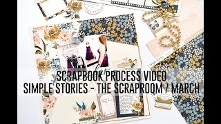 Scrapbook Process Video - Prom Dress Shopping Layout / Simple Stories / The Scraproom