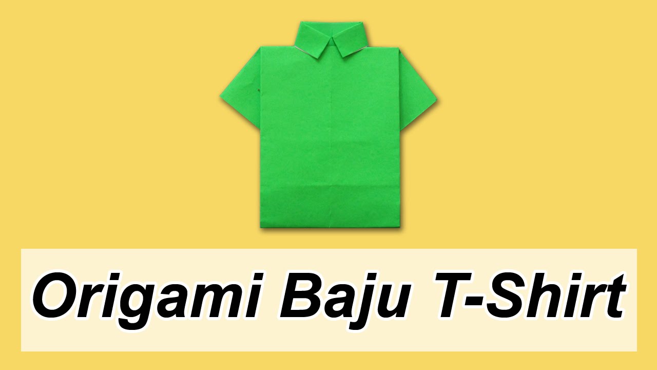  Cara  Membuat  Origami  Baju  T Shirt YouTube