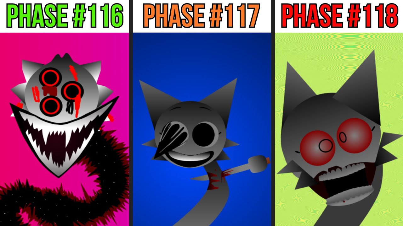 Phase 116 VS Phase 117 VS Phase 118 in Incredibox Sprunki - YouTube