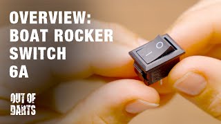 Product Overview: 6-Amp Black Boat Rocker Switch
