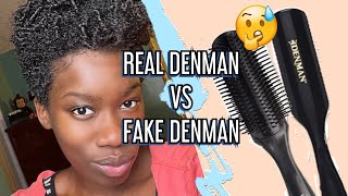 What's the Difference??? | Official Denman Brush VS Diana Brand Denman Brush | Type 4 Hair Trial