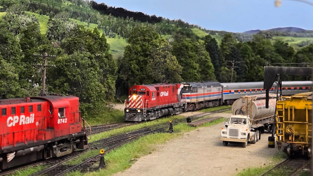 Amtrak Montrealer detours on the CP Rail Lyndonville and Newport Subdivisions