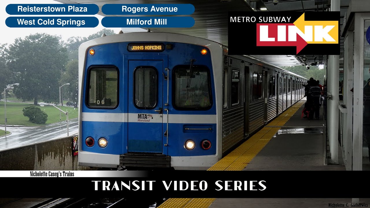 TVS-Baltimore SubwayLink: All Elevated Stations (In A Severe Thunderstorm)