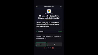 Microsoft Executive Business Administrator Interview: Budget or Retreat?