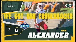 Famous 2018 NFL DRAFT: THE PACKERS SELECT CB JAIRE ALEXANDER Profile