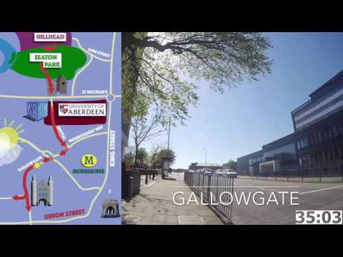 Walking Routes to/from Aberdeen Uni