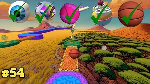 🏈Going Balls ; Super Speed Run Hard Walkthrough | Level 54 || los game || Arbaz Guru Gaming |