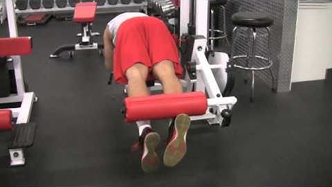 Unilateral Lying Leg Curl - Plantarflexed Inward - 1 1/4 Reps