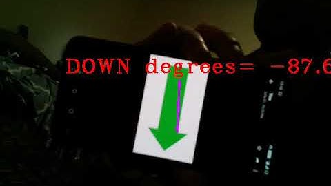 Arrow orientation tracking using opencv