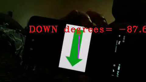 Arrow orientation tracking using opencv