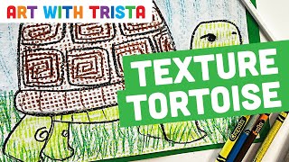 How to Draw A Tortoise with Textures Art Lesson - Art With Trista Video Tutorial