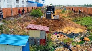 Extremely New Actions!! First Failure Dozer SHANTUI, Trapped &amp; Dump Truck Trapped Help By Excavator